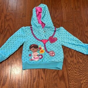 Disney Doc McStuffins hoodie. Size 3. EUC.